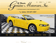 Tablet Screenshot of genuinemotorcars.com